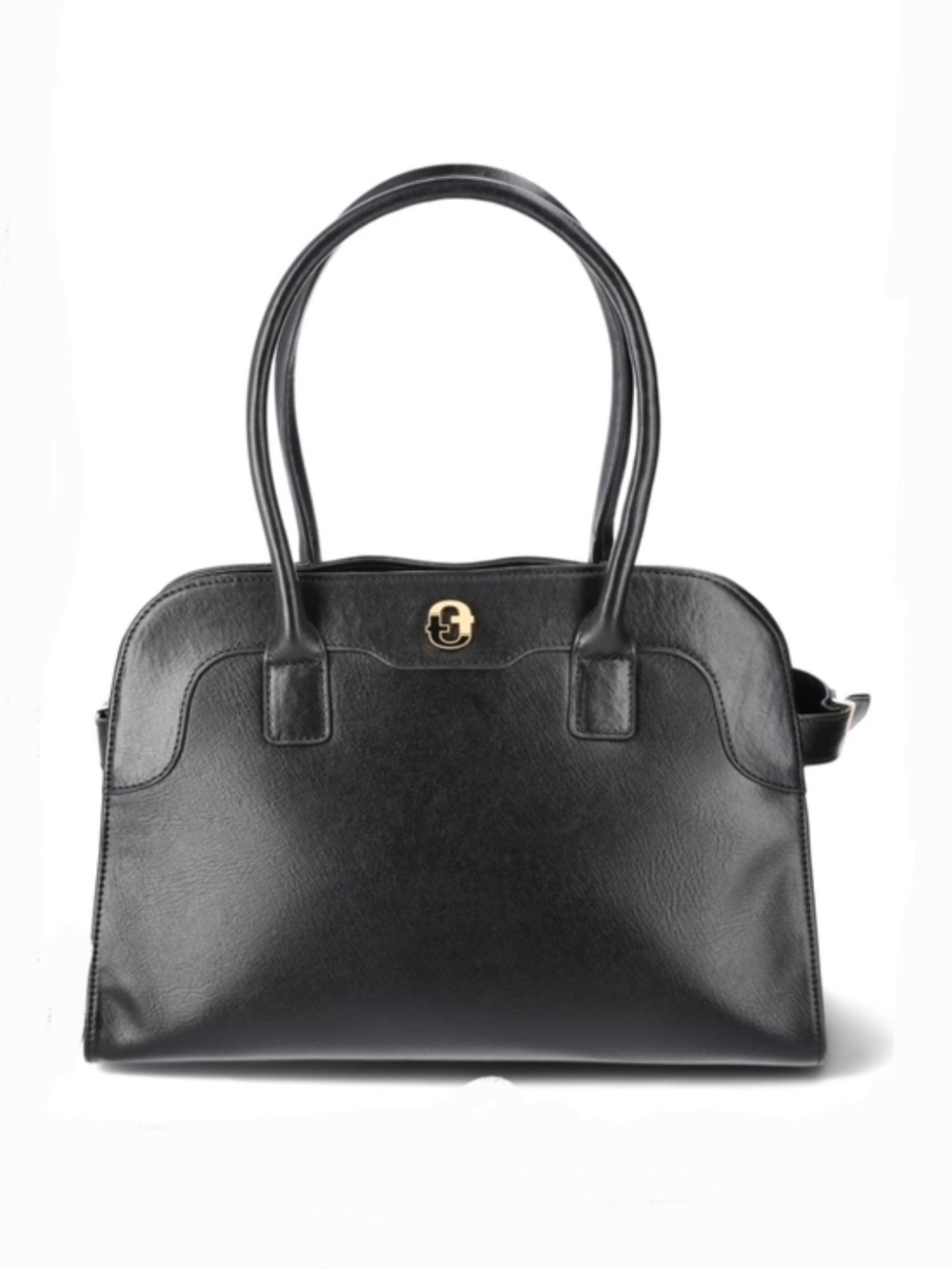 Time & Tru Maxwell Satchel Handbag In Black NWT